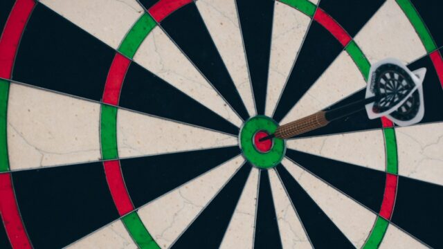World Darts Championship 2026/27 schedule: dart in the bullseye of a dartboard